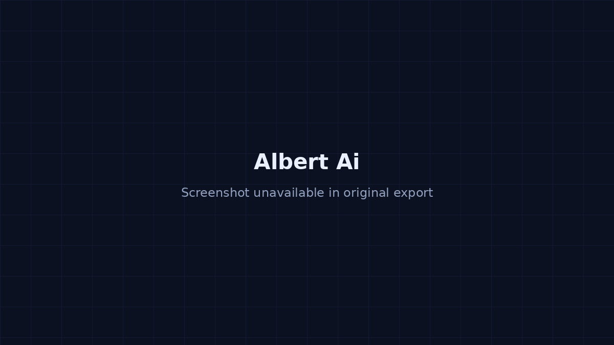 Albert AI preview